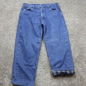 Carhartt Jeans Men's 36x27 B172 DST Relaxed Fit Flannel Lined Workwear